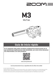 Zoom M3 MicTrak Guia De Inicio Rapido