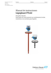 Endress+Hauser Liquiphant FTL62 Density Manual De Instrucciones