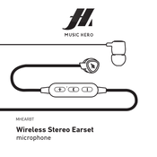 Music Hero MHEARBT Manual De Instrucciones