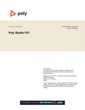 Poly Studio P21 Guia Del Usuario