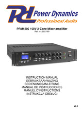 Power Dynamics PRM1202 Manual De Instrucciones