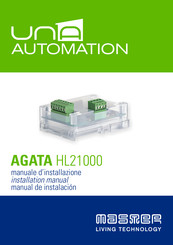 Master UNA AUTOMATION AGATA Manual De Instalación