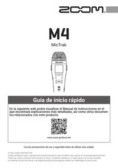 Zoom M4 MicTrak Guia De Inicio Rapido