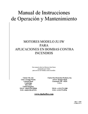 Clarke JW6H Manual De Instrucciones De Operación Y Mantenimiento