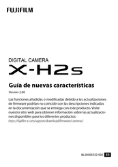 Fujifilm X-H2s Guía De Nuevas Características