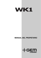 General Music GEM WK1 Manual Del Propietário