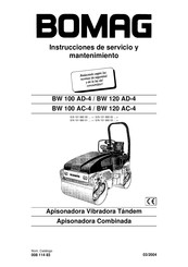 Bomag BW 120 AC-4 Instrucciones De Montaje Y Funcionamiento