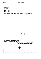 CEM DT-156 Manual