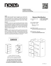 NEXERa 220333 Instrucciones De Ensamblaje