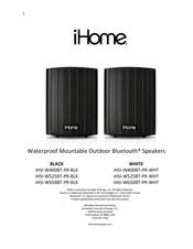 iHome iHSI-W400BT-PR-BLK Manual De Instrucciones