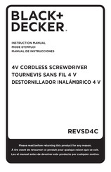 Black and Decker REVSD4C Manual De Instrucciones