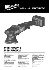 Milwaukee M18 FROP21 Manual Original