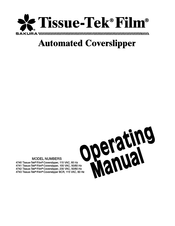 Sakura Tissue-Tek Film 4742 Coverslipper Operating Manual