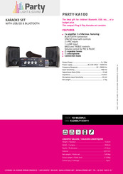 Party Light & Sound PARTY-KA100 Manual De Instrucciones