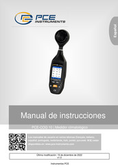 PCE Instruments PCE-COG 10 Manual De Instrucciones