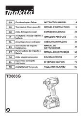 Makita TD003G Manual De Instrucciones