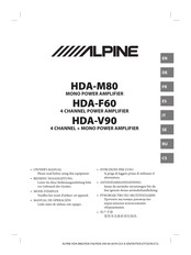 Alpine HDA-V90 Manual De Operación