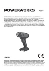 Powerworks HGM301 Manual Del Operario