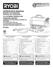 Ryobi PCL801 Manual Del Operador