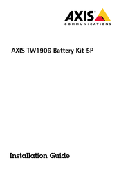 Axis TW1906 Guia De Instalacion