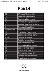 Emos P5614 Manual De Instrucciones