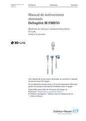 Endress+Hauser Deltapilot M FMB50 Manual De Instrucciones Abreviado