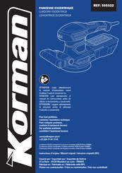 Korman 505322 Manual De Instrucciones