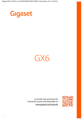 Gigaset GX6 Manual De Instrucciones