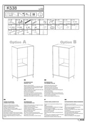 Vente-Unique KOLYMA K538 Instrucciones De Montaje