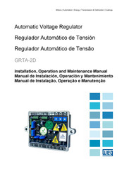 WEG GRTA-2D Manual De Instalación, Operación Y Mantenimiento