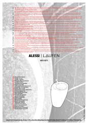 Laufen ALESSI H811971 Manual De Instrucciones