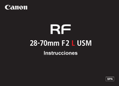 Canon RF 28-70mm F2 L USM Instrucciones