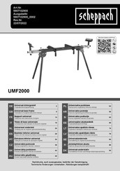 Scheppach UMF2000 Manual De Instrucciones