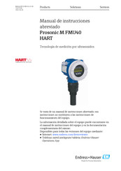 Endress+Hauser Prosonic M FMU40 Manual De Instrucciones Abreviado