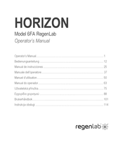 HORIZON 6FA RegenLab Manual De Instrucciones