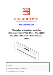 Chemin'Arte Elysee XXL 221 Manual De Instalacion Y Uso