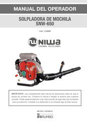 NIWA SNW-650 Manual Del Operador