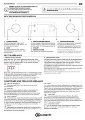 Bauknecht BAK3 KN8V IN Guía Rápida