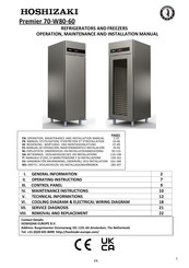 Hoshizaki Premier 70-W80-60 Manual De Funcionamiento Mantenimiento E Instalación