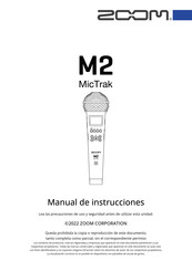 Zoom M2 MicTrak Manual De Instrucciones