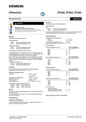 Siemens 3TH40 Instrucciones De Servicio