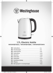 Westinghouse WKWKB115WH Manual De Instrucciones