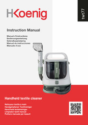 Hkoenig Handheld textile cleaner Manual De Instrucciones