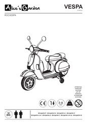 Alice's Garden VESPA ROCVESPA Manual De Instrucciones