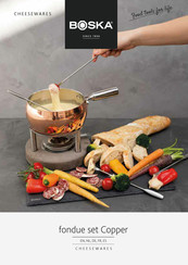 BOSKA CHEESEWARES fondue set Copper Manual Del Usuario
