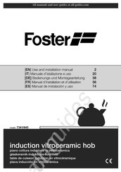 Foster 7341/645 Manual De Instalacion Y Uso