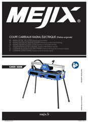 Mejix CMER 200B Traduccion Del Manual De Instrucciones Originale