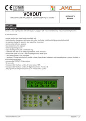 AMC VOXOUT Manual Para El Instalador