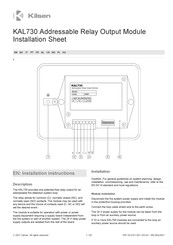 Kilsen KAL730 Manual De Instalación