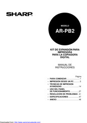 Sharp AR-PB2 Manual De Instrucciones